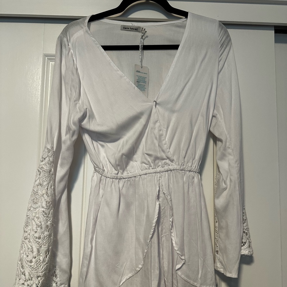 White Linen Romper